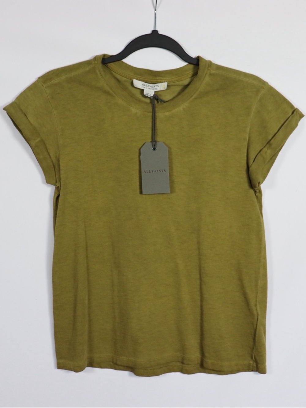 AllSaints Anna Tee Olive Green Women’s Size US 0 (UK 4) NWT Film Worn The Boys - Picture 5 of 10